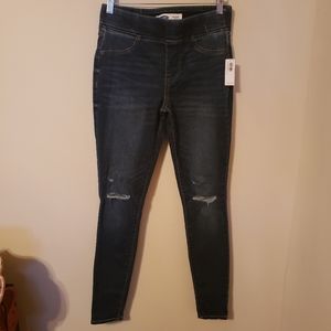 Old Navy Rockstar Skinny Mid Rise Blue Jeans Jeggings Women Size 4